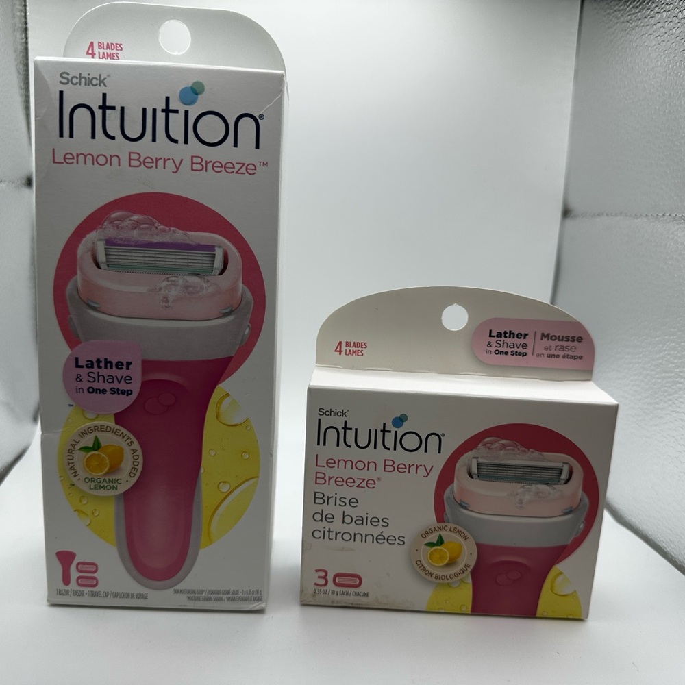 Schick Intuition Lemon Berry Breeze Razor Set